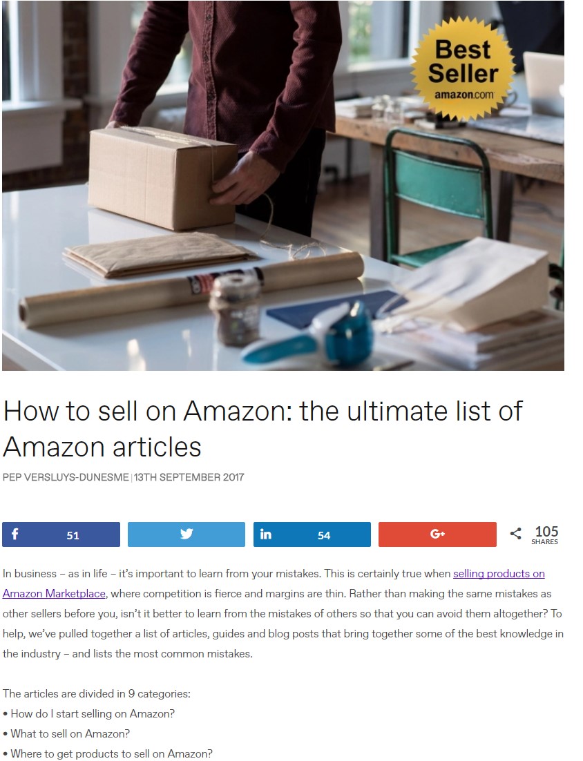 SEO tactic - example of roll up content tactic