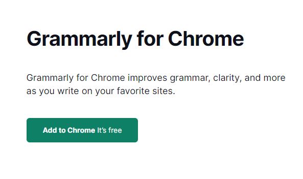 chrome extension grammarly