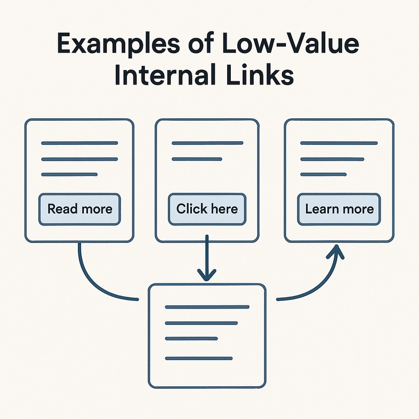 Low-value internal links