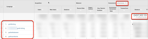 Select the appropriate goal from the &lsquo;conversions&rsquo; column, and select &lsquo;click to call&rsquo;.