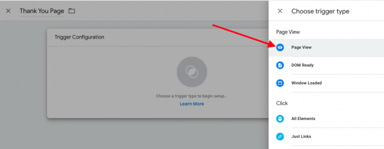Name the trigger based on the specific conversion point you&rsquo;re wanting to track.