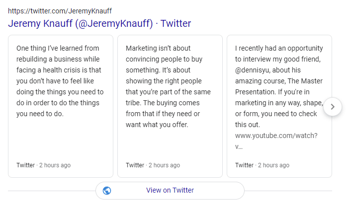 Twitter for reputation managment