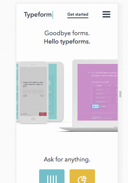 typeform mobile